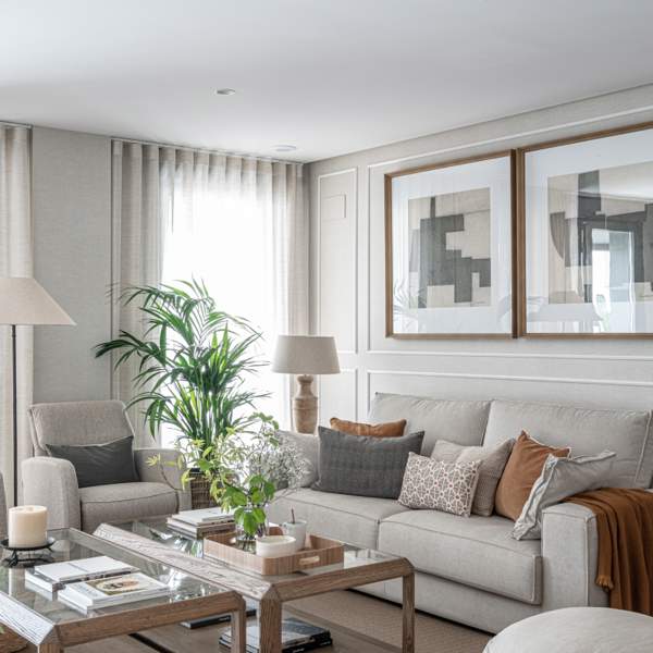 Moderno, cálido, con terraza pequeña y muy cómodo: el piso perfecto para un matrimonio jubilado
