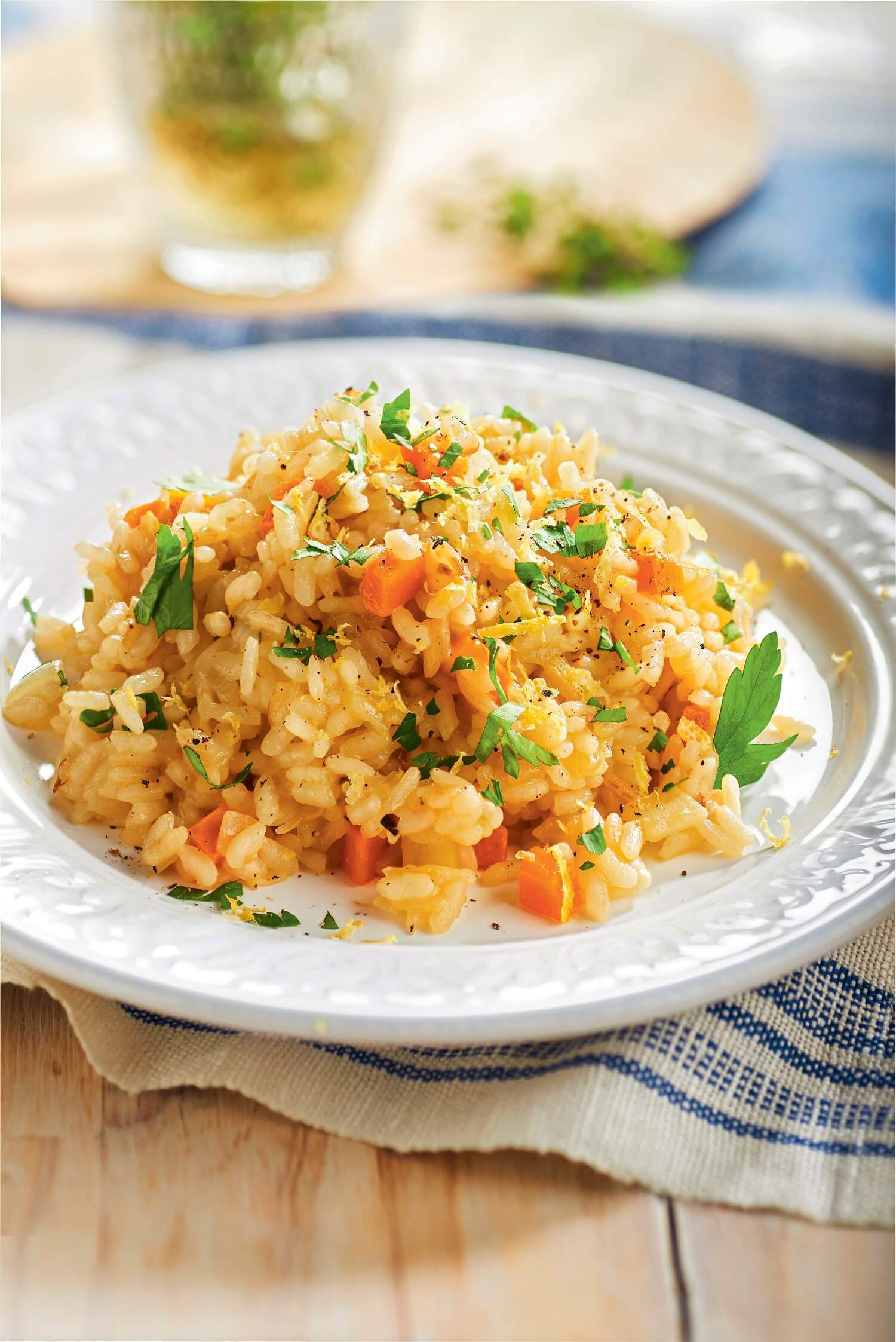 recetas vegetarianas arroz con cebolleta y zanahoria al limon