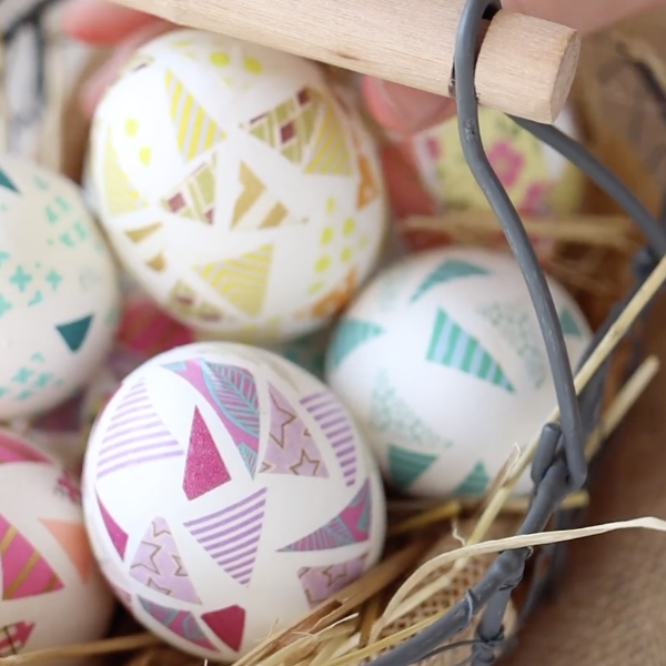 VÍDEO: ¿Qué es el washi tape? La técnica más bonita y fácil de seguir para decorar tus huevos de Pascua