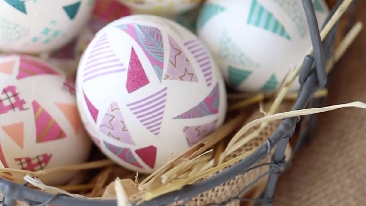 VÍDEO: ¿Qué es el washi tape? La técnica más bonita y fácil de seguir para decorar tus huevos de Pascua