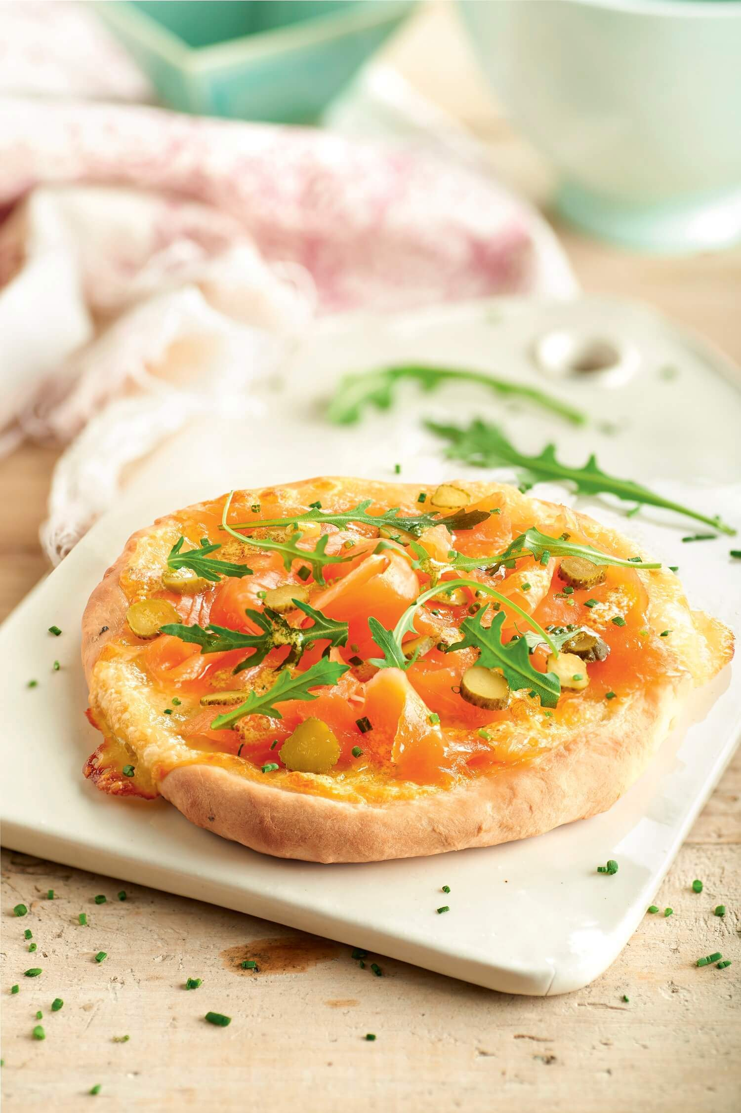 recetas de pizza minipizzas de salmon ahumado