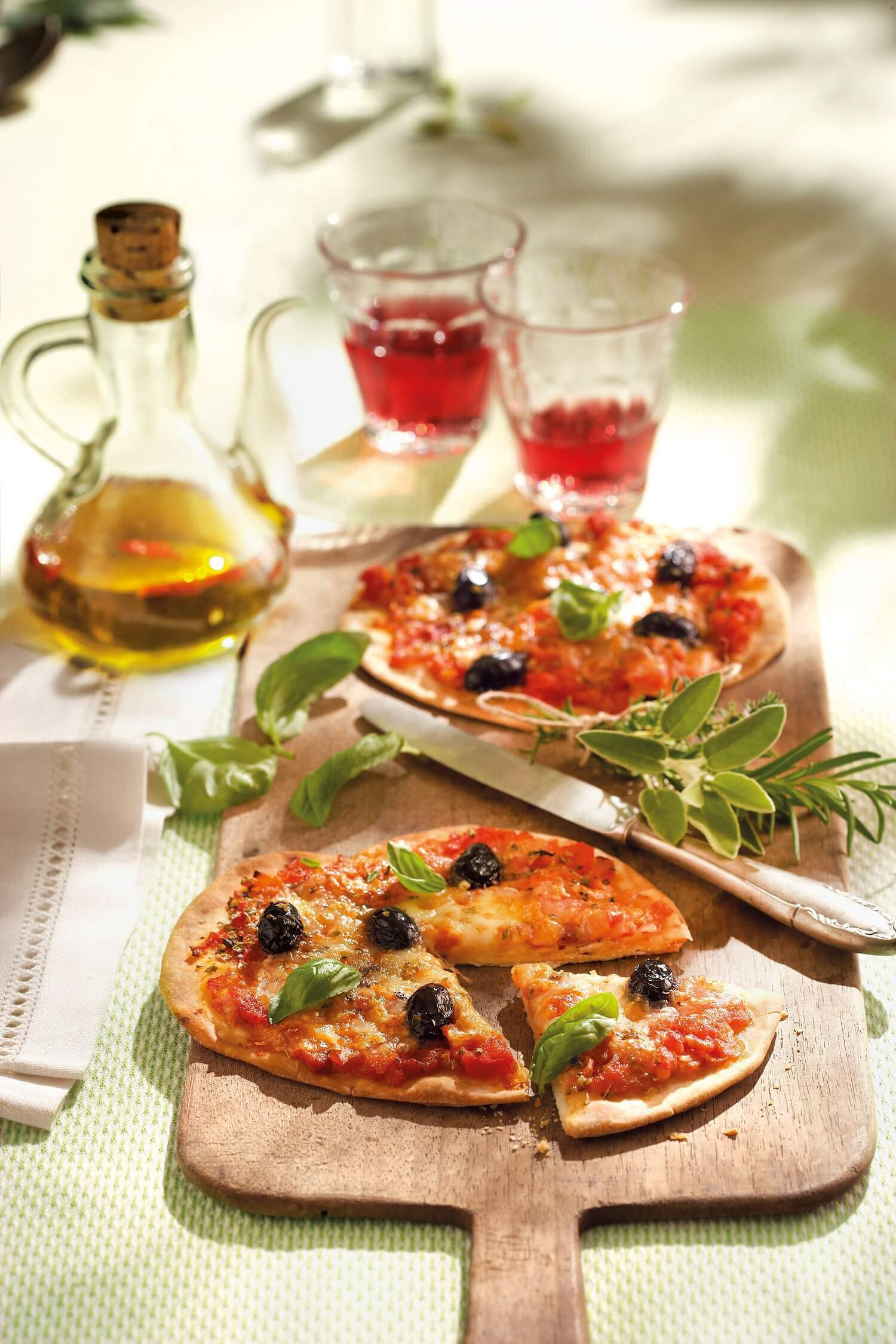 recetas de pizza mediterranea
