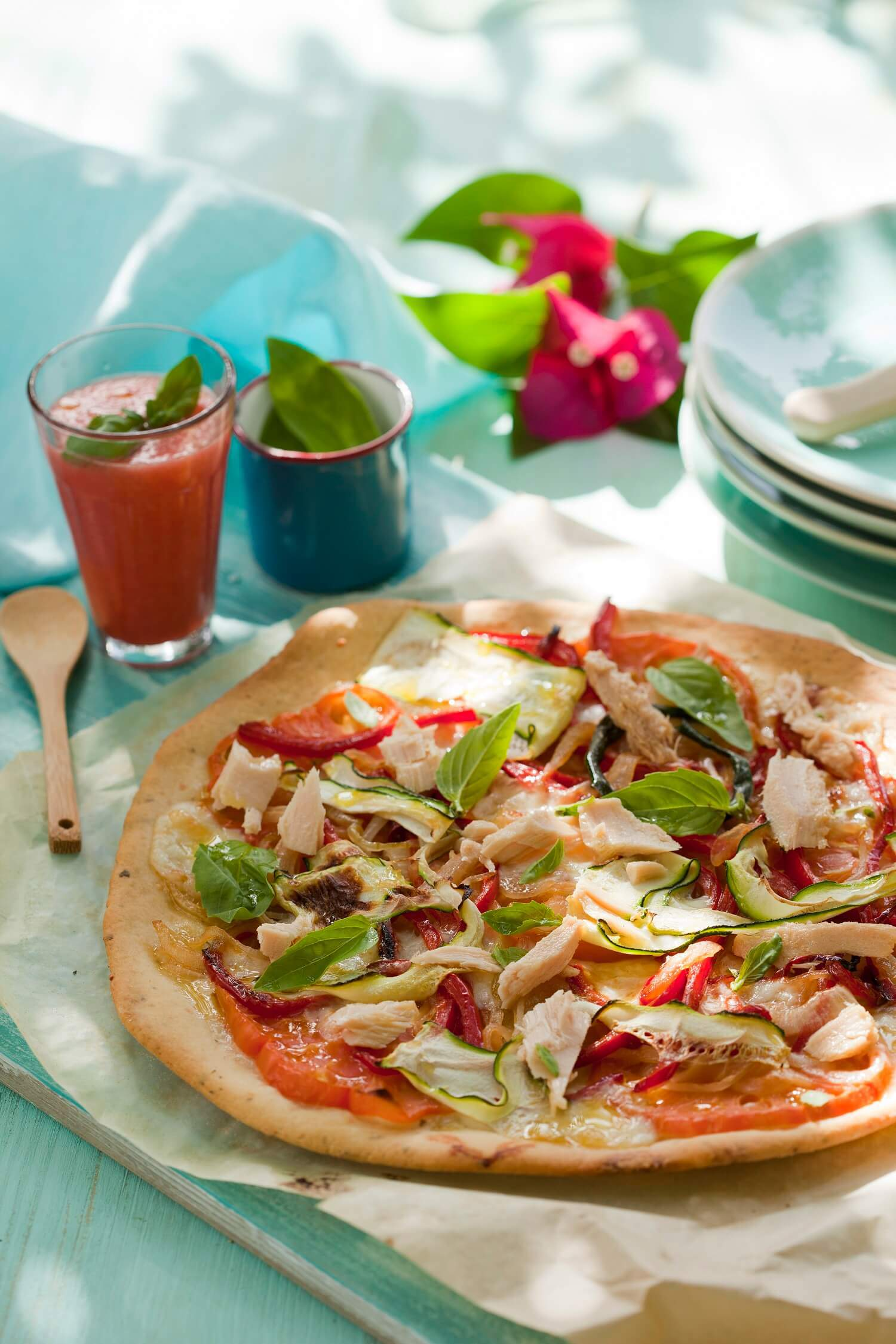 recetas de pizza de bonito y verduras