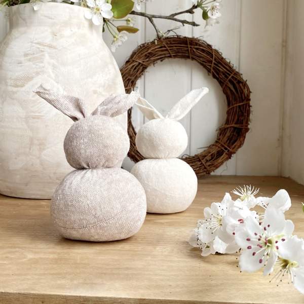 VÍDEO: La manualidad de conejitos de Pascua para decorar más original y elegante que verás hoy (con 3 cosas que usas a diario)