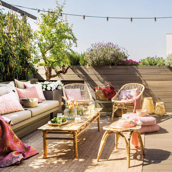 6 formas diferentes de aprovechar el espacio de tu terraza o patio y que te quede como en la revista El Mueble