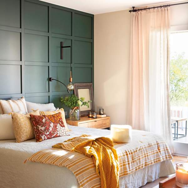 7 ideas estilosas y originales para decorar la cama SIN cabecero y que te quede como en la revista El Mueble