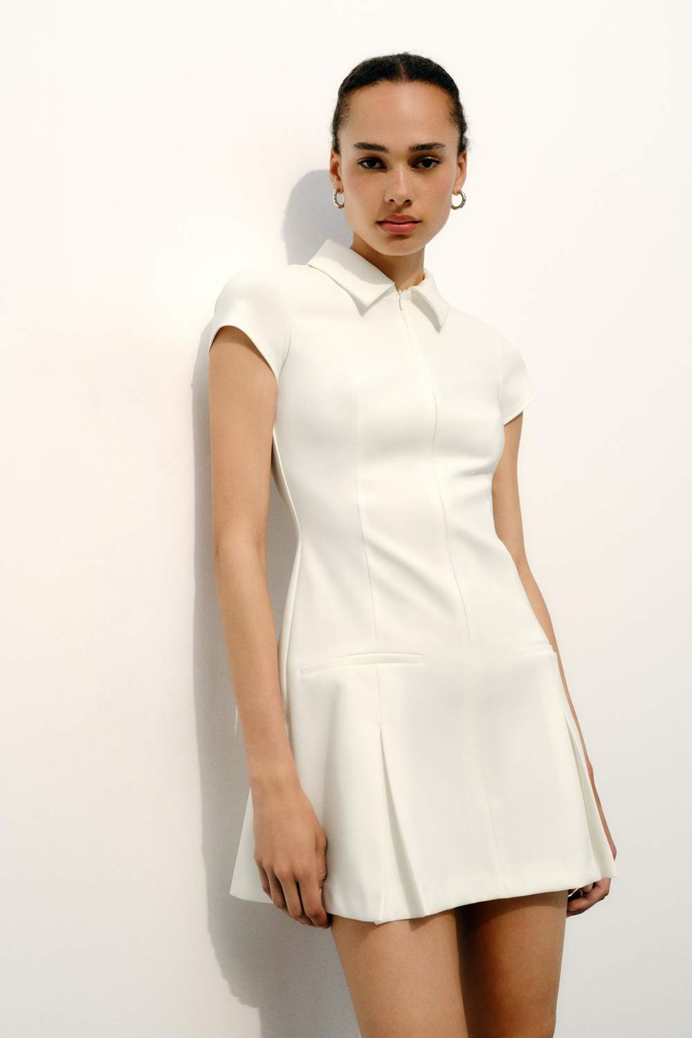 vestido camisero corto zara 02