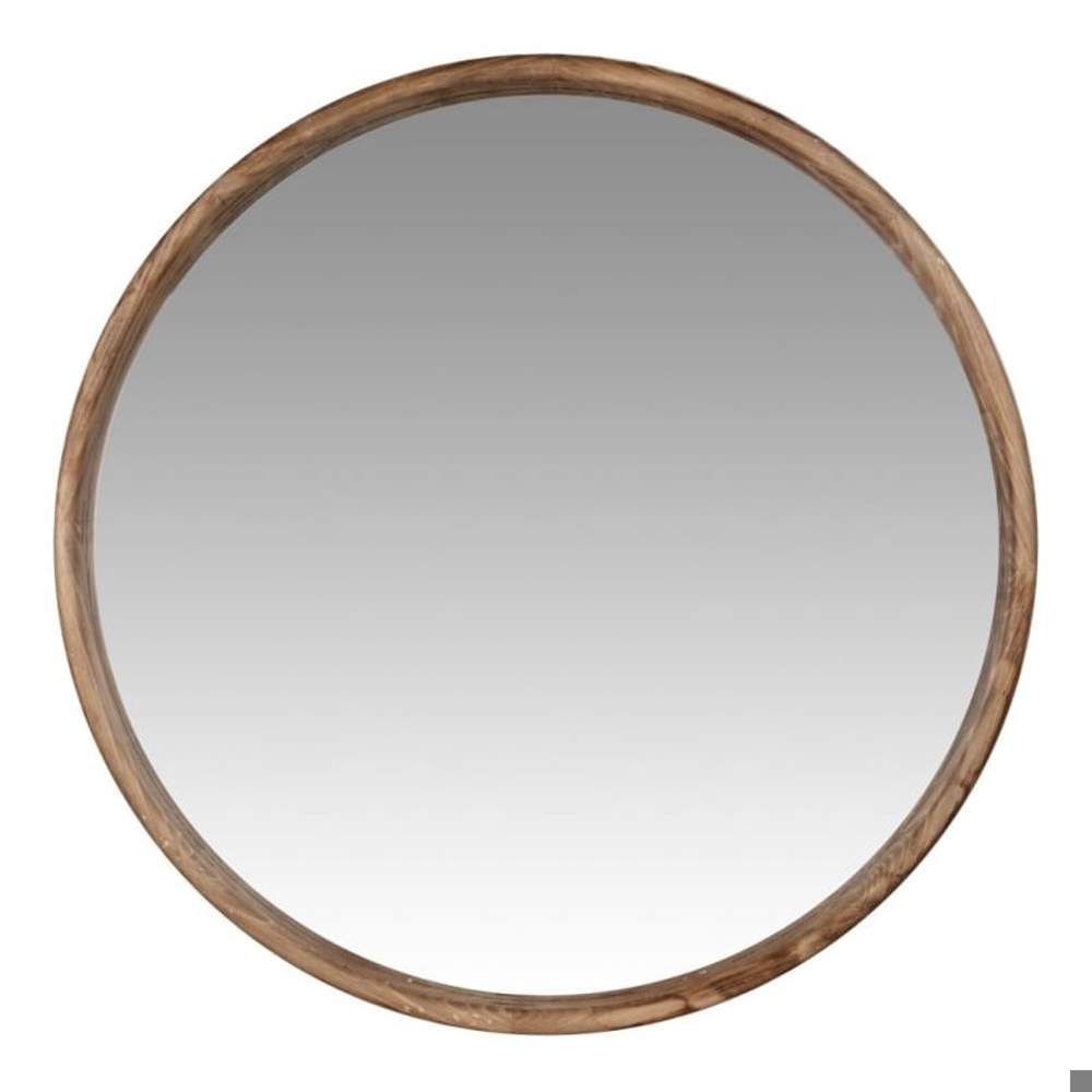 Anilla: espejo redondo con marco de madera a mitad de precio