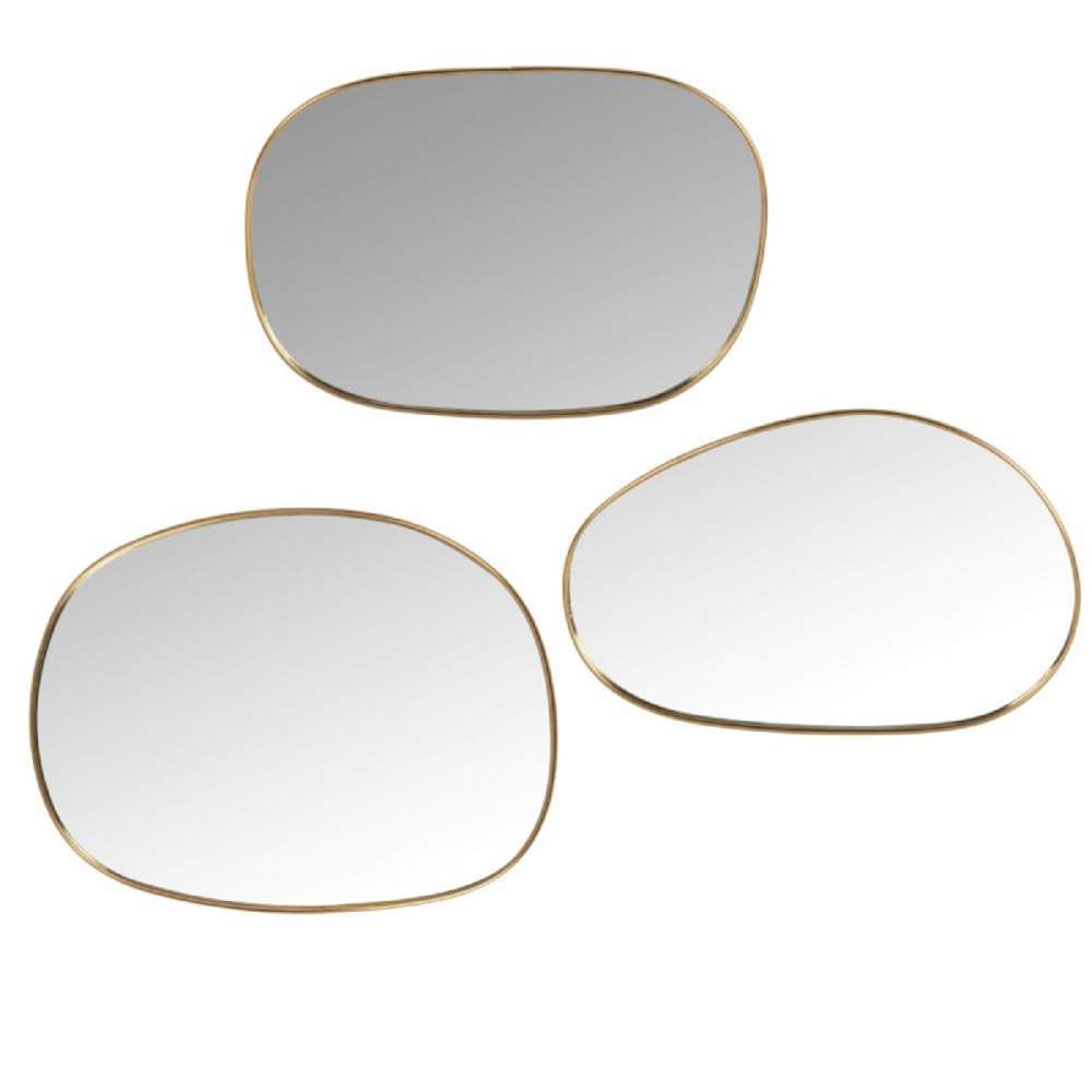 Magnus: 3 espejos ovalados dorados