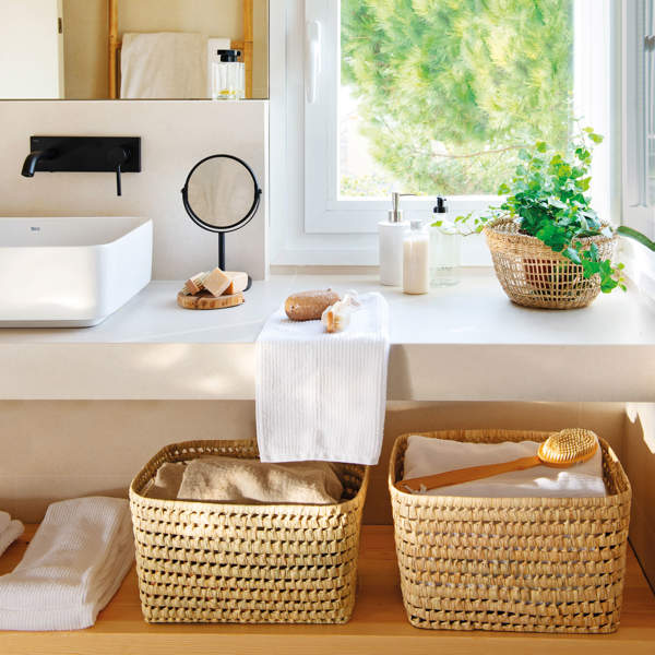 7 cestas de Alcampo tan bonitas que parecen de Zara Home: desde 3,99€ para ordenar y decorar baños, recibidores e incluso salones