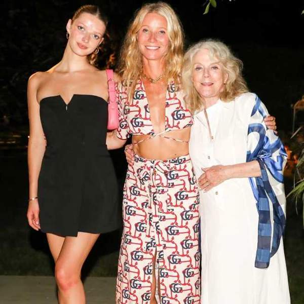 Gwyneth Paltrow posa junto a su hija Apple Martin y su madre Blythe Danner