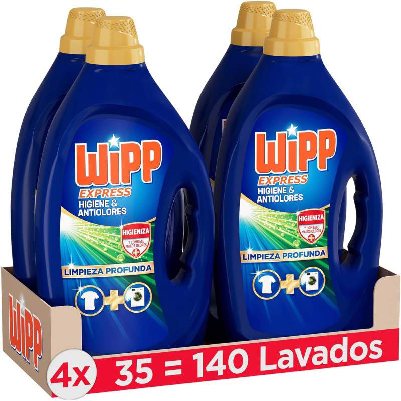 Wipp Express Detergente Líquido (4 uds)