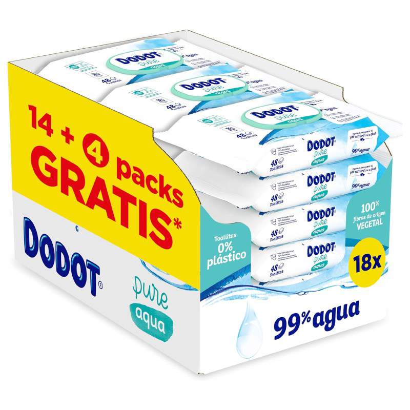 Dodot Toallitas Pure Aqua (18 uds)