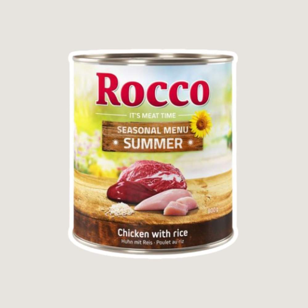 Rocco Menú de verano pollo con arroz