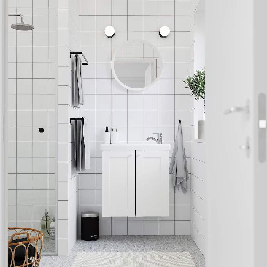 Mueble+puertas/lavabo/grifo ENHET / TVÄLLEN de IKEA.