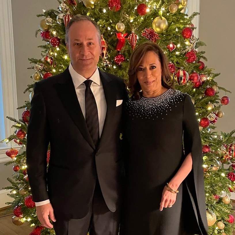 Kamala Harris y Doug Emhoff navidad