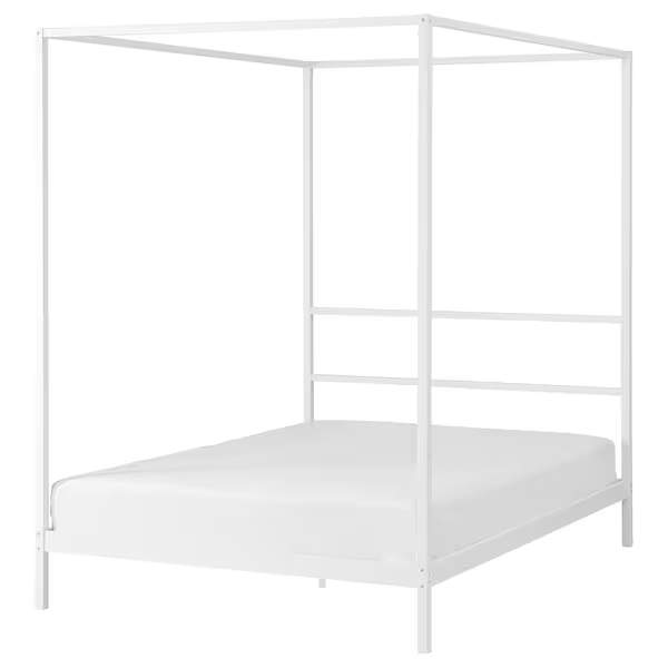 Estructura de cama con dosel blanco Vitarna de IKEA  