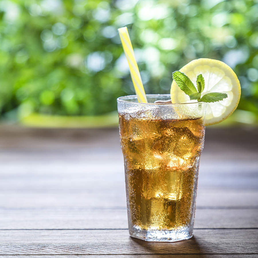 Té helado, refrescante para el verano.