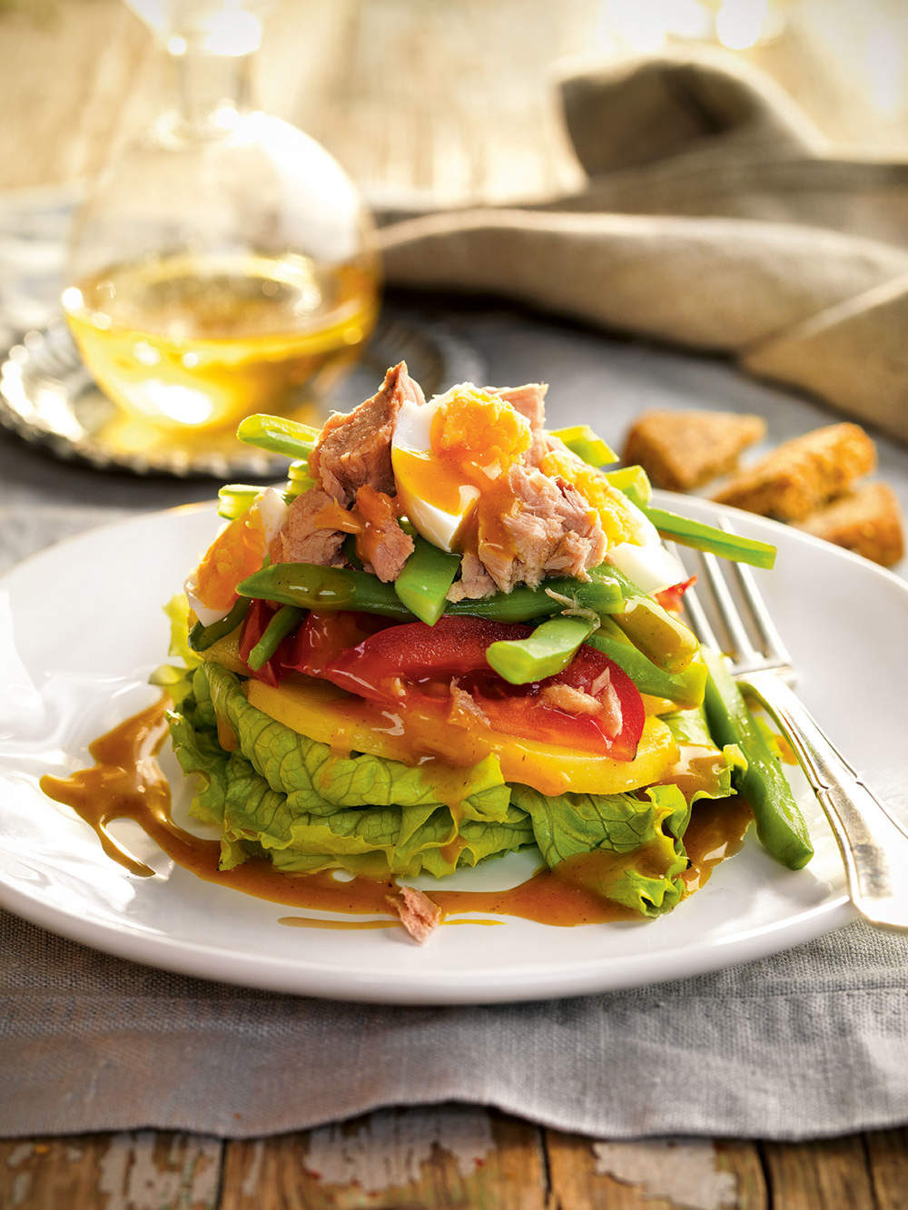 Ensalada de atún con judías verdes