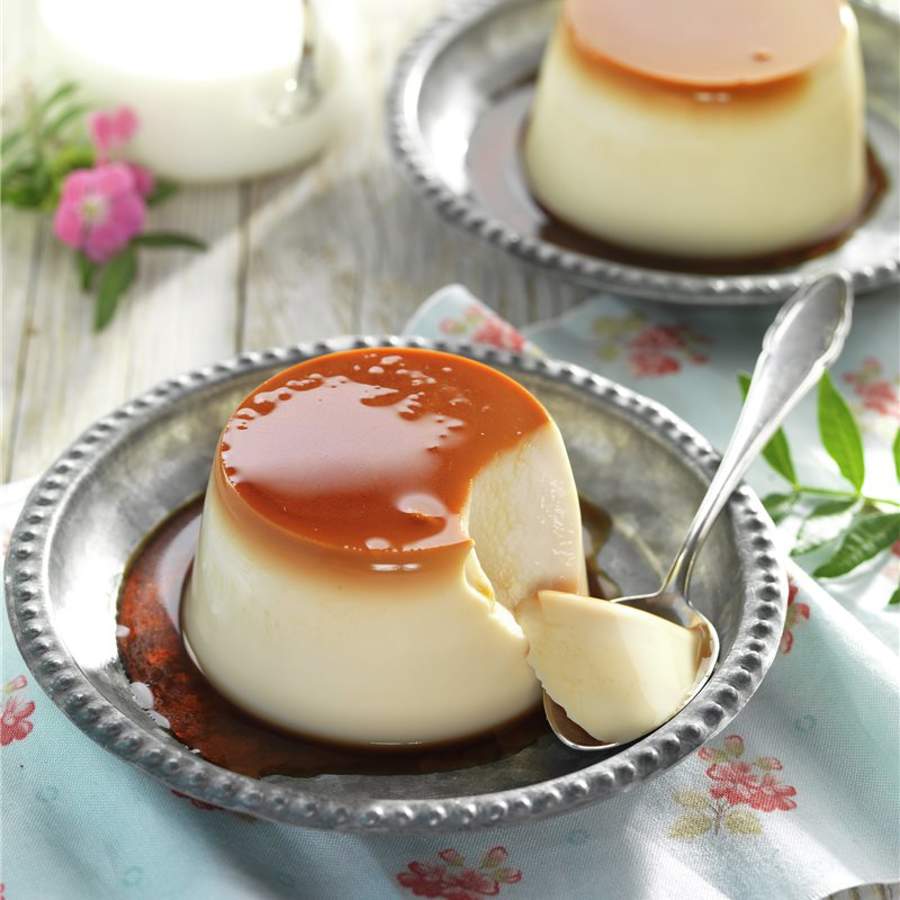 Flan de queso mascarpone