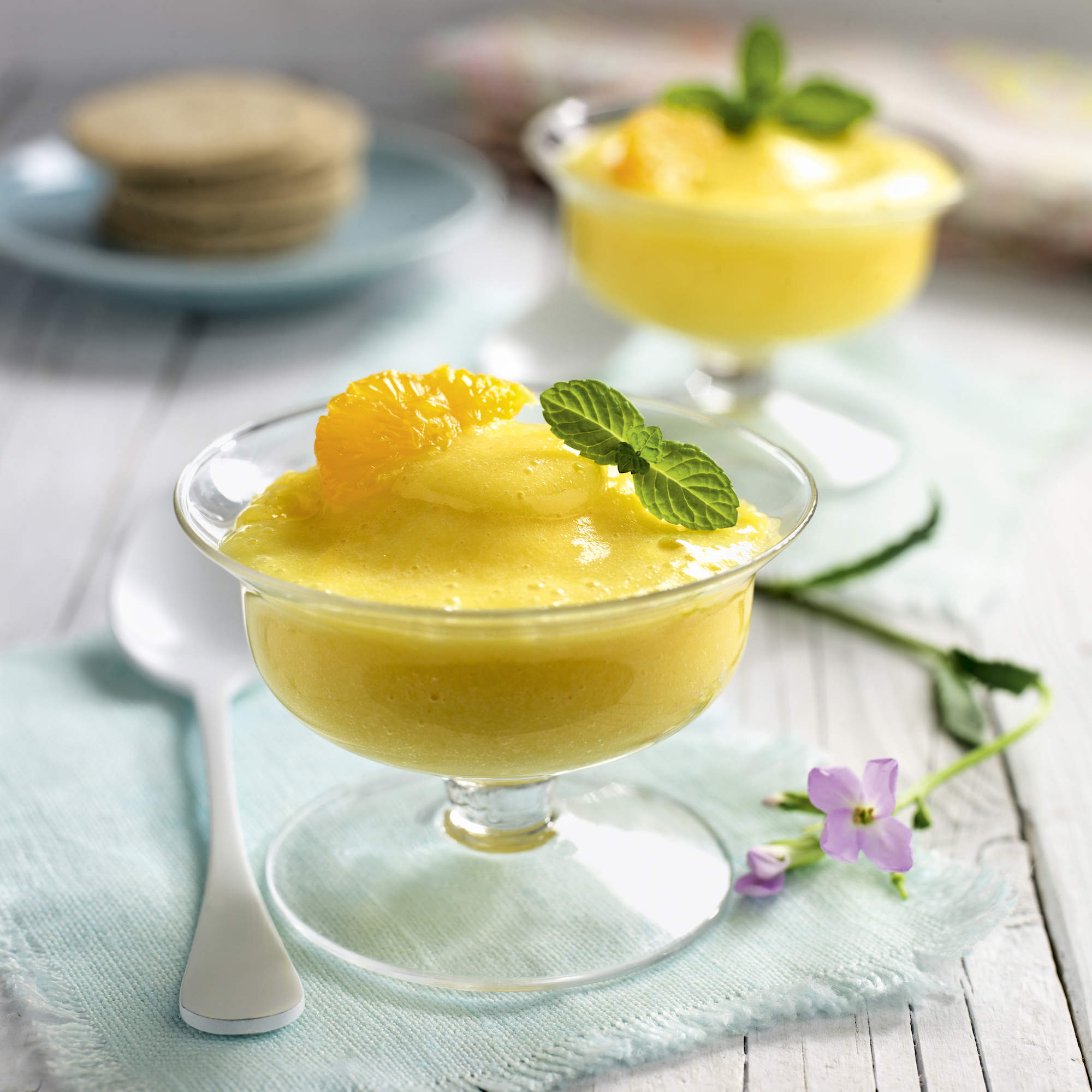 recetas con mandarina Mousse ligera de mandarina