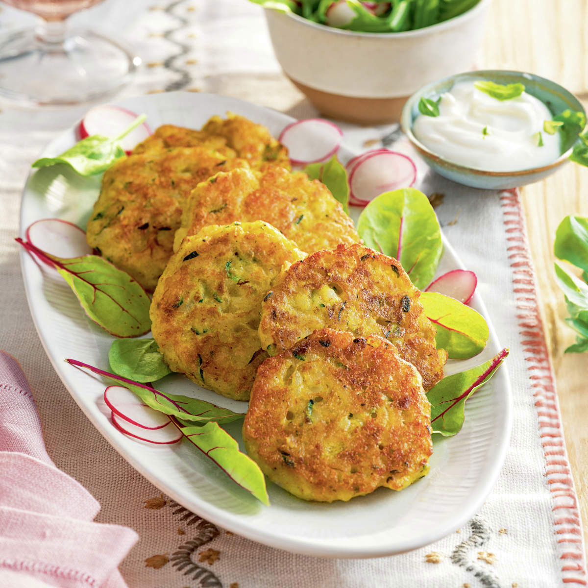 Tortitas de calabacín y arroz