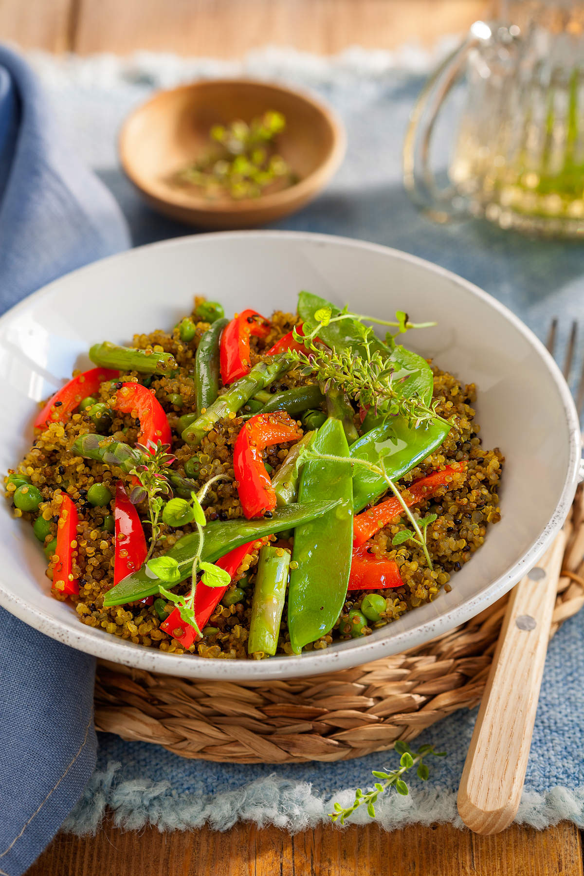 Recetas bajas en calorías  Paella de quinoa 482525 O