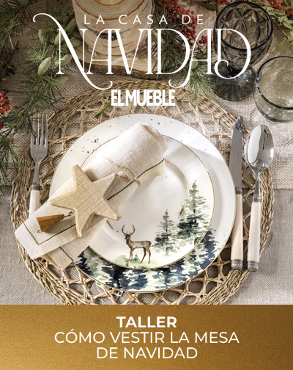 Taller para vestir la mesa de Navidad