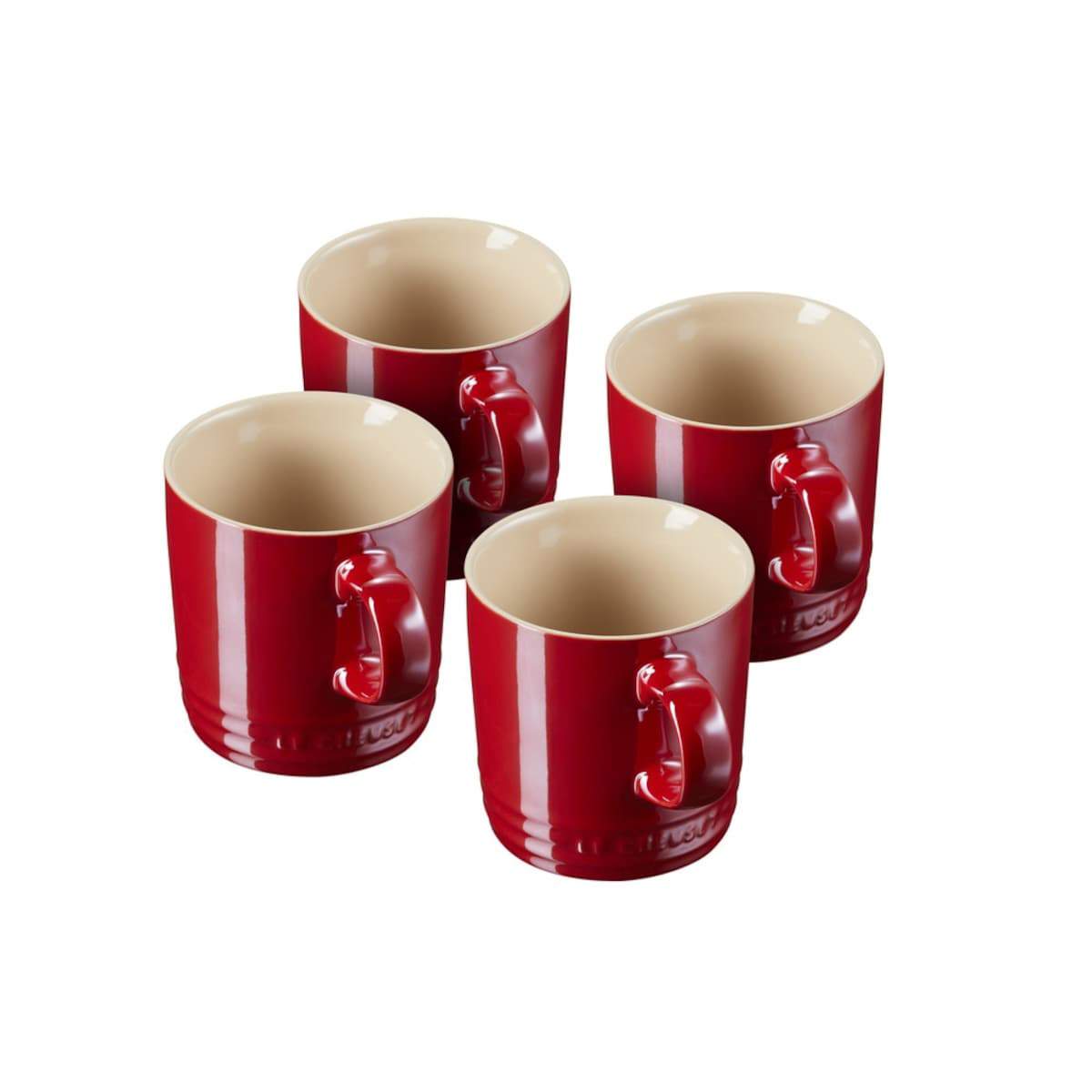 Tazas Metallic de gres cereza Le Creuset (set 4)