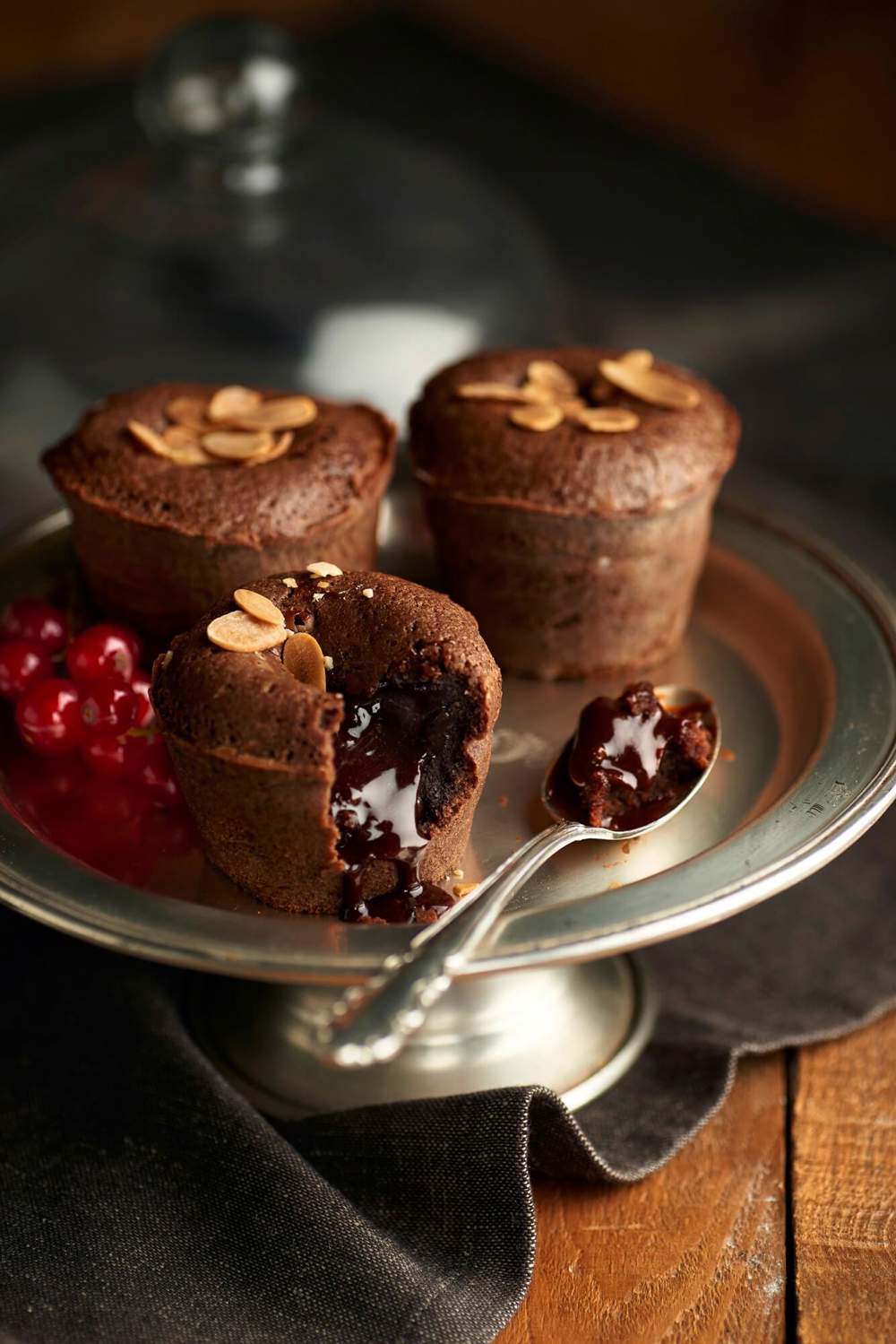 postres sin horno coulant de chocolate