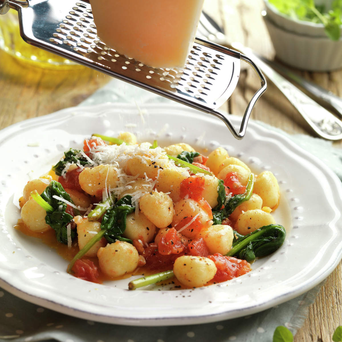 Ñoquis con verduras 