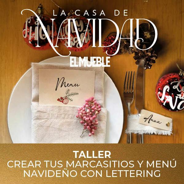 Apúntate al taller para crear tus marcasitios y menús navideños con lettering de la mano de Taty Miau