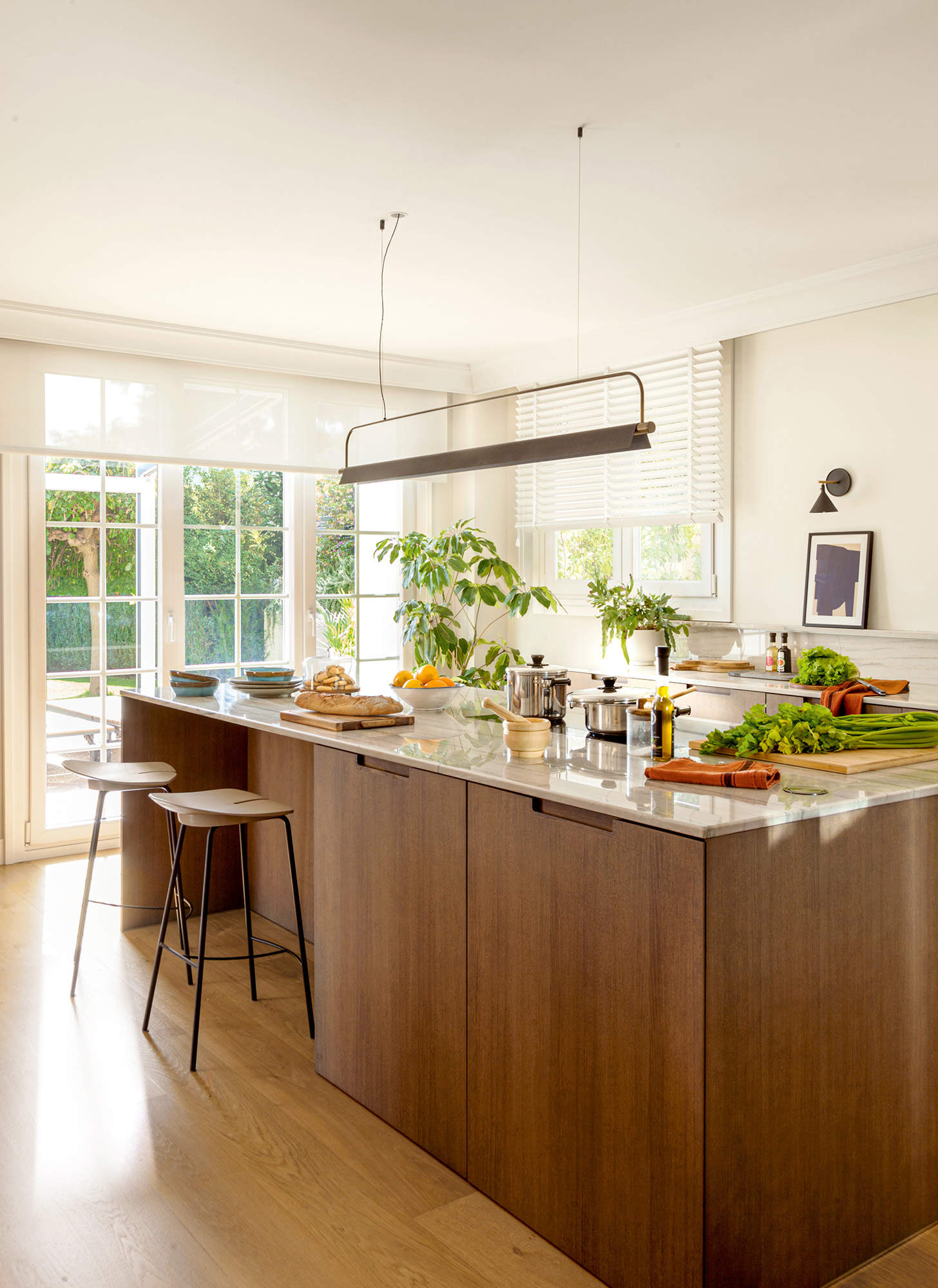 Cocina moderna en madera