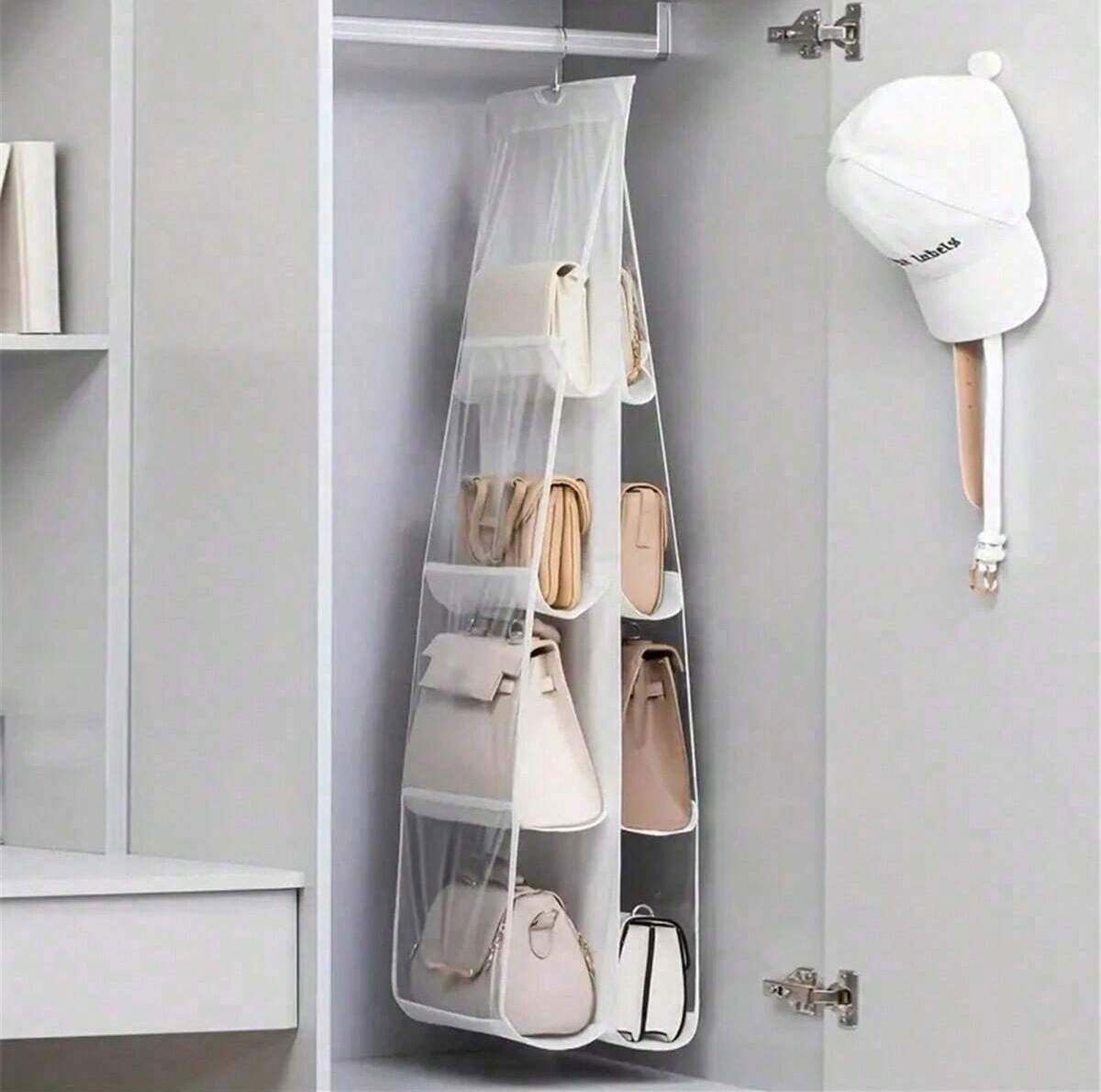 Organizador colgante para bolsos y accesorios