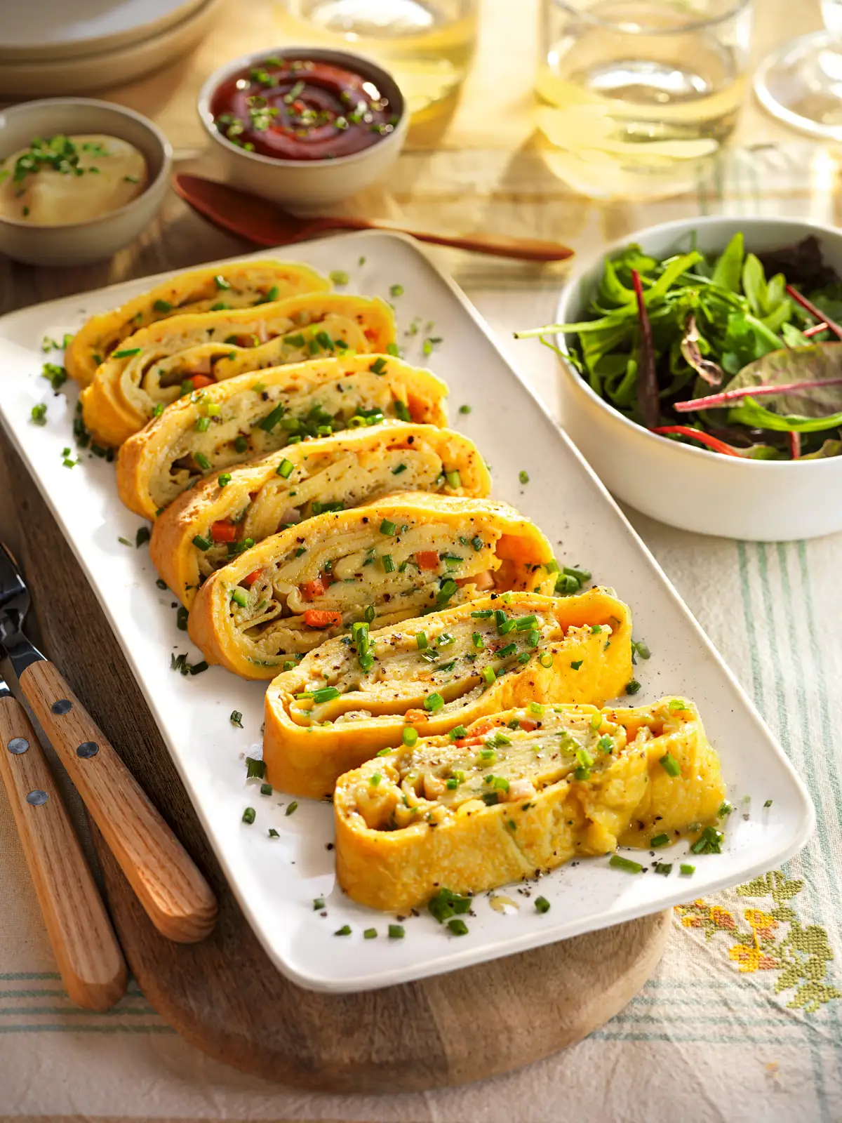 cenas con huevo tortilla francesa verduras