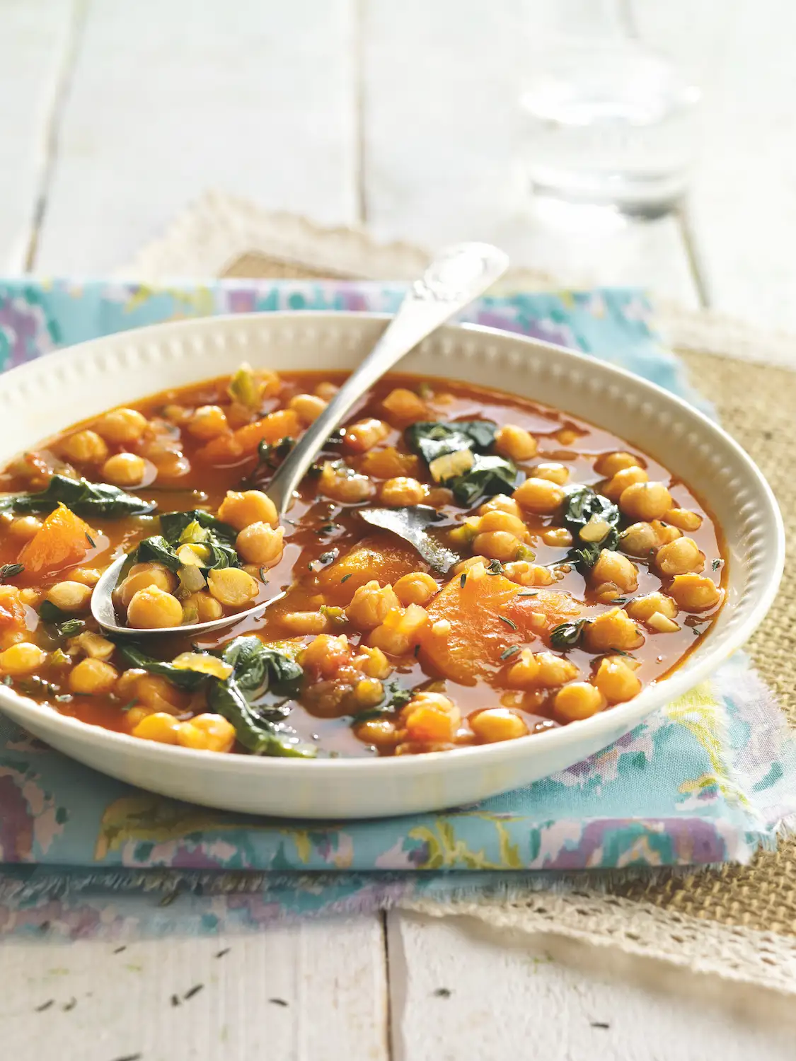 Garbanzos con espinacas