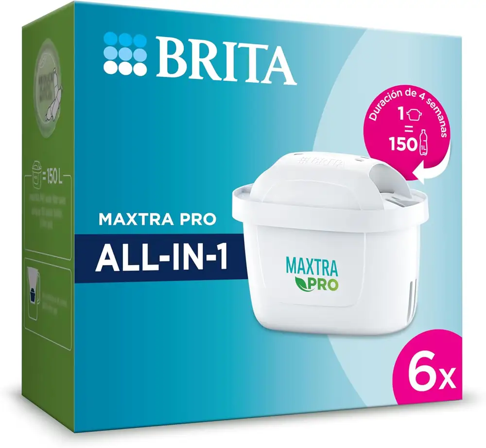 BRITA Cartucho de filtro de agua MAXTRA PRO All in 1 Ahorro semestral pack 6