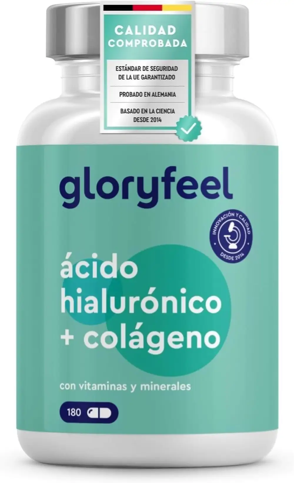 Gloryfeel   Colageno + Acido hialurónico + Vitamina C natural + Biotina