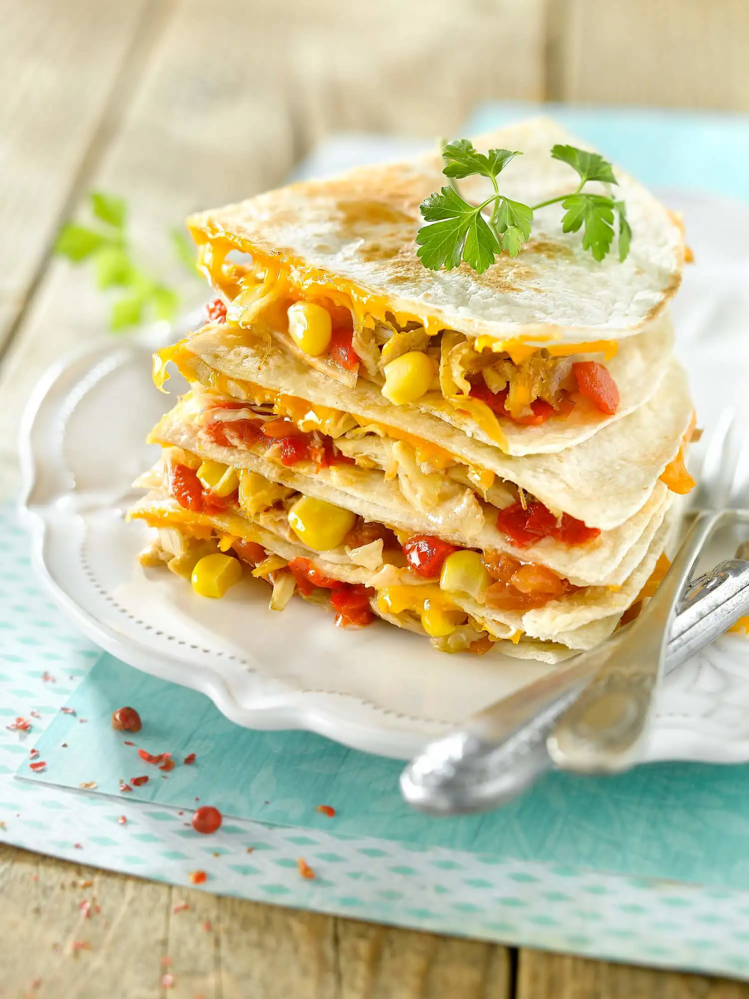 cenas con pollo Quesadillas de pollo