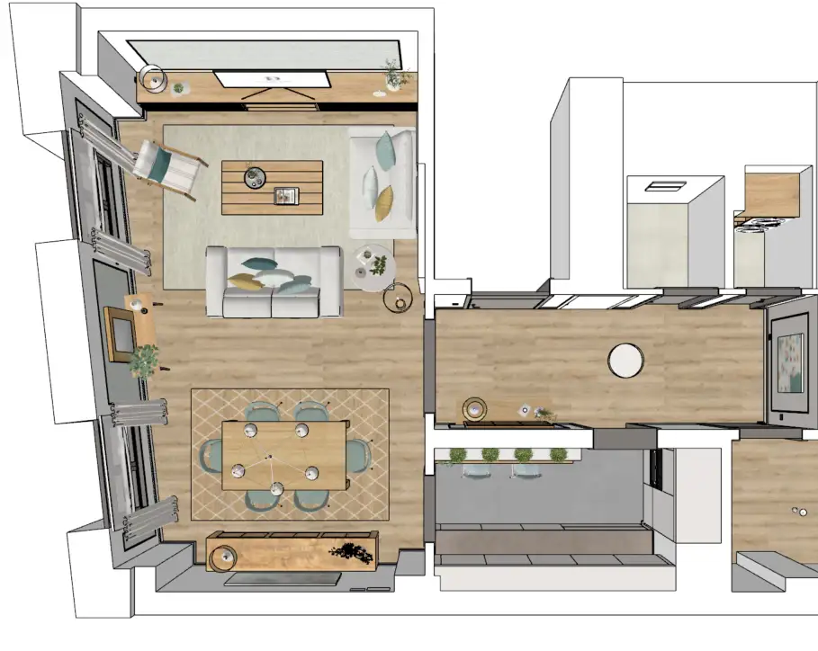 Plano del proyecto de la cocina