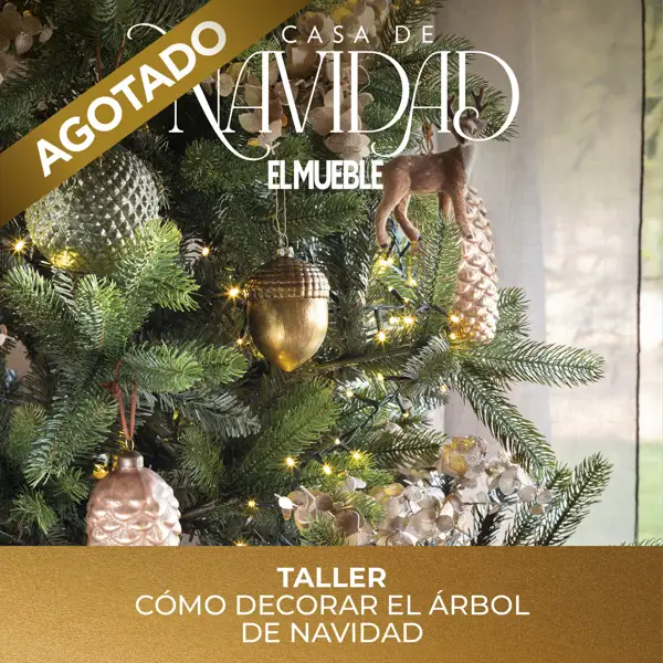 Apúntate al taller "Cómo decorar el árbol de Navidad" de El Mueble y aprende todos los trucos de nuestras estilistas