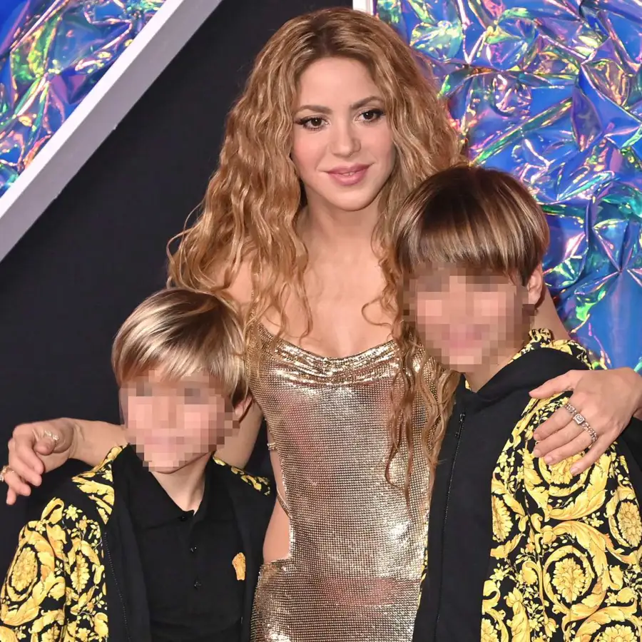 Shakira junto a Milan y Sasha