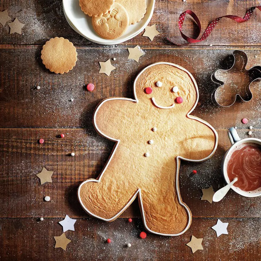 Galletas de jengibre con forma de muñeco