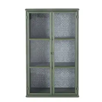 vitrina de 2 puertas de metal verde claro 1000 5 9 211774 1