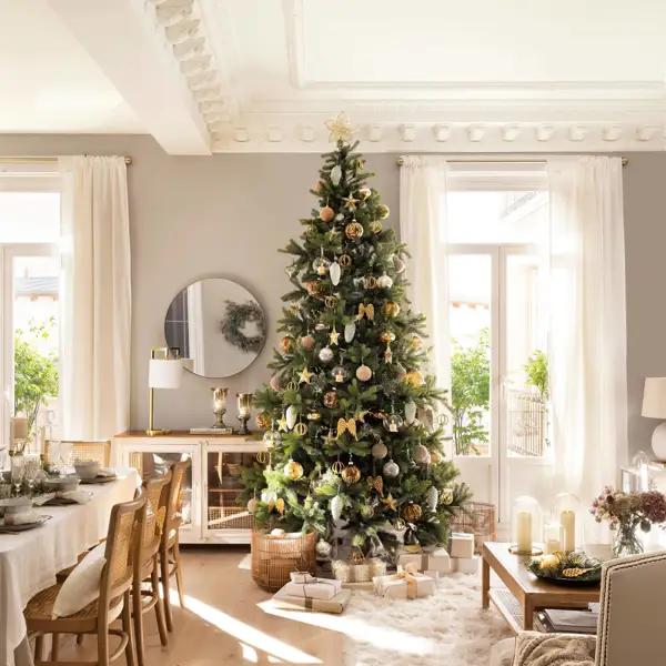 5 ideas MUY FÁCILES para conseguir un árbol de Navidad elegante: darás brillo, luz y magia a tu casa