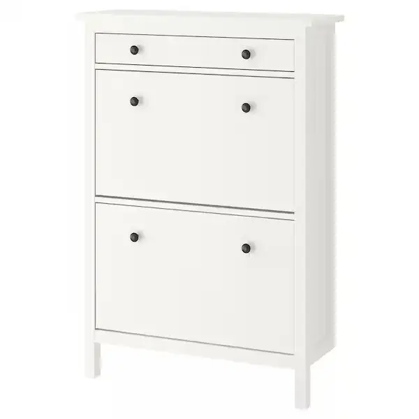 Hemnes zapatero compartimentos fila doble blanco de IKEA