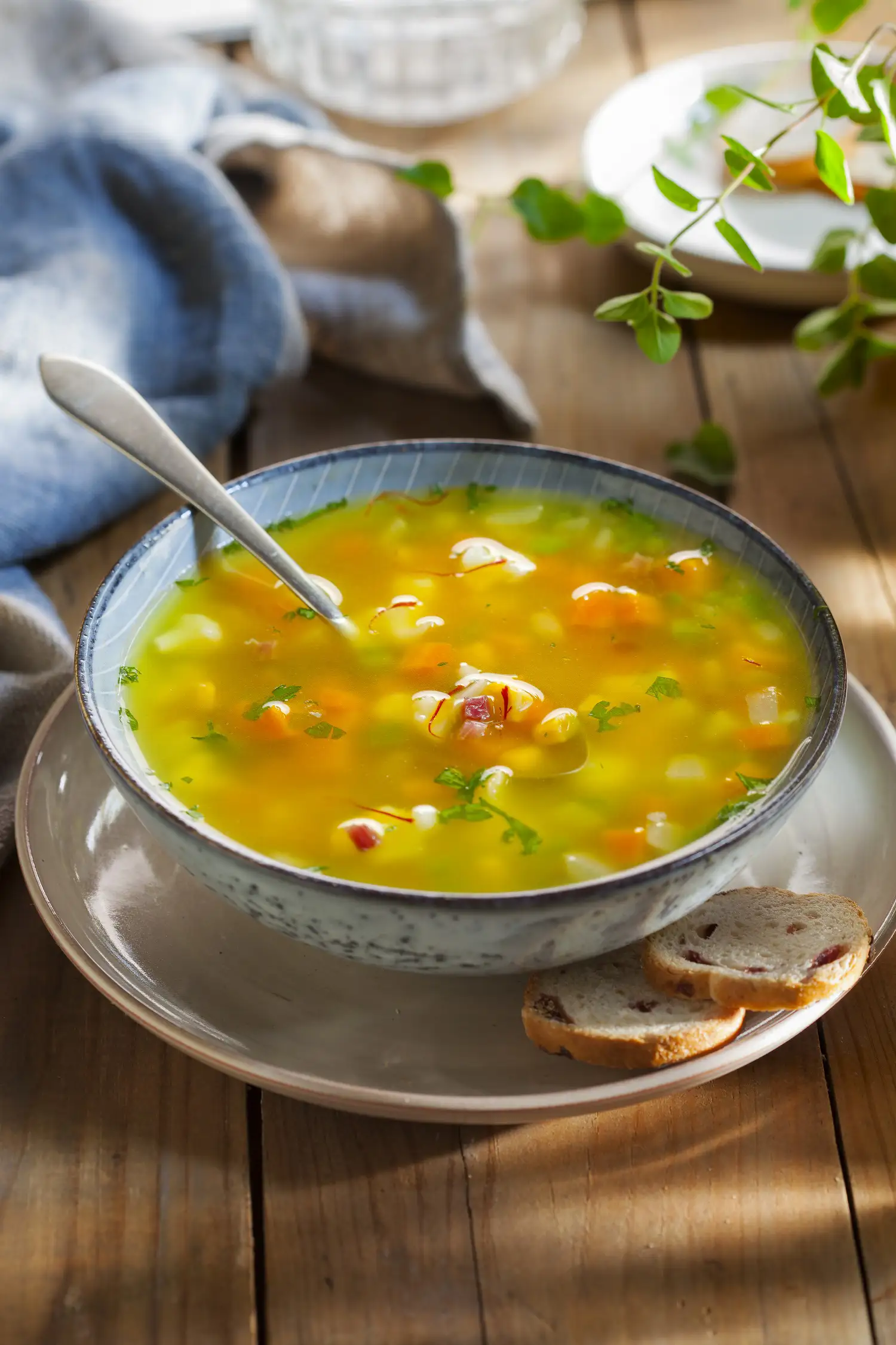 Sopa de coliflor y calabaza