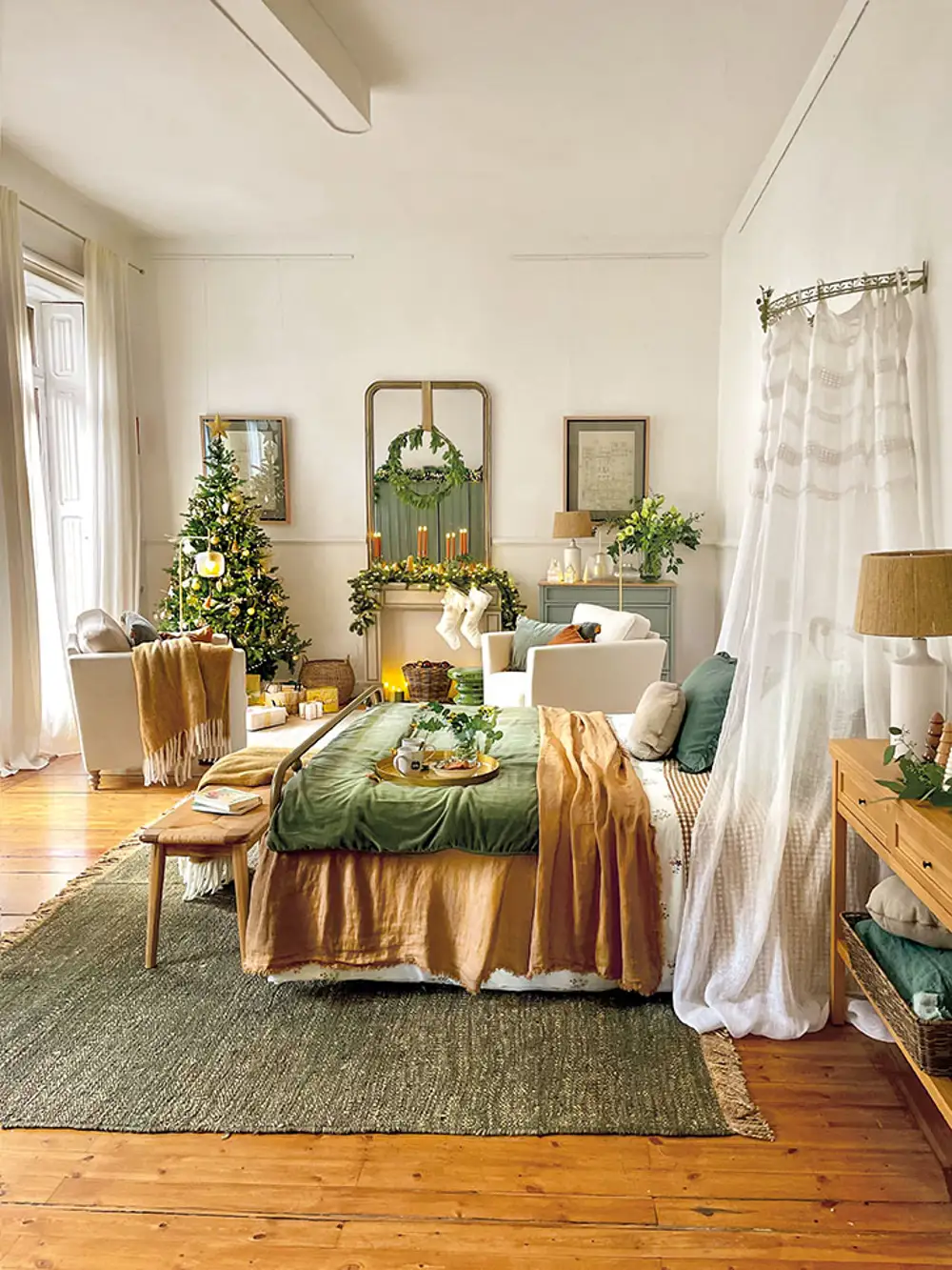 Dormitorio de La Casa de Navidad de El Mueble