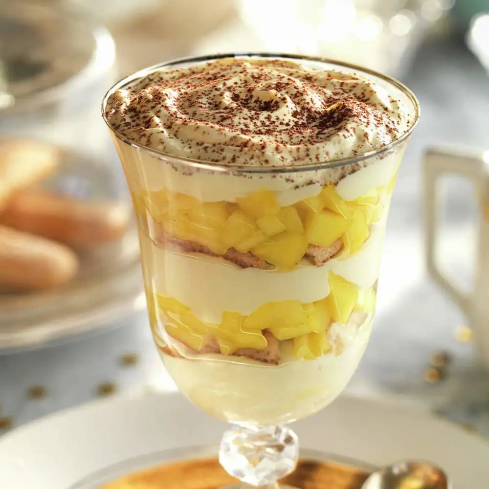 Tiramisú de mango 