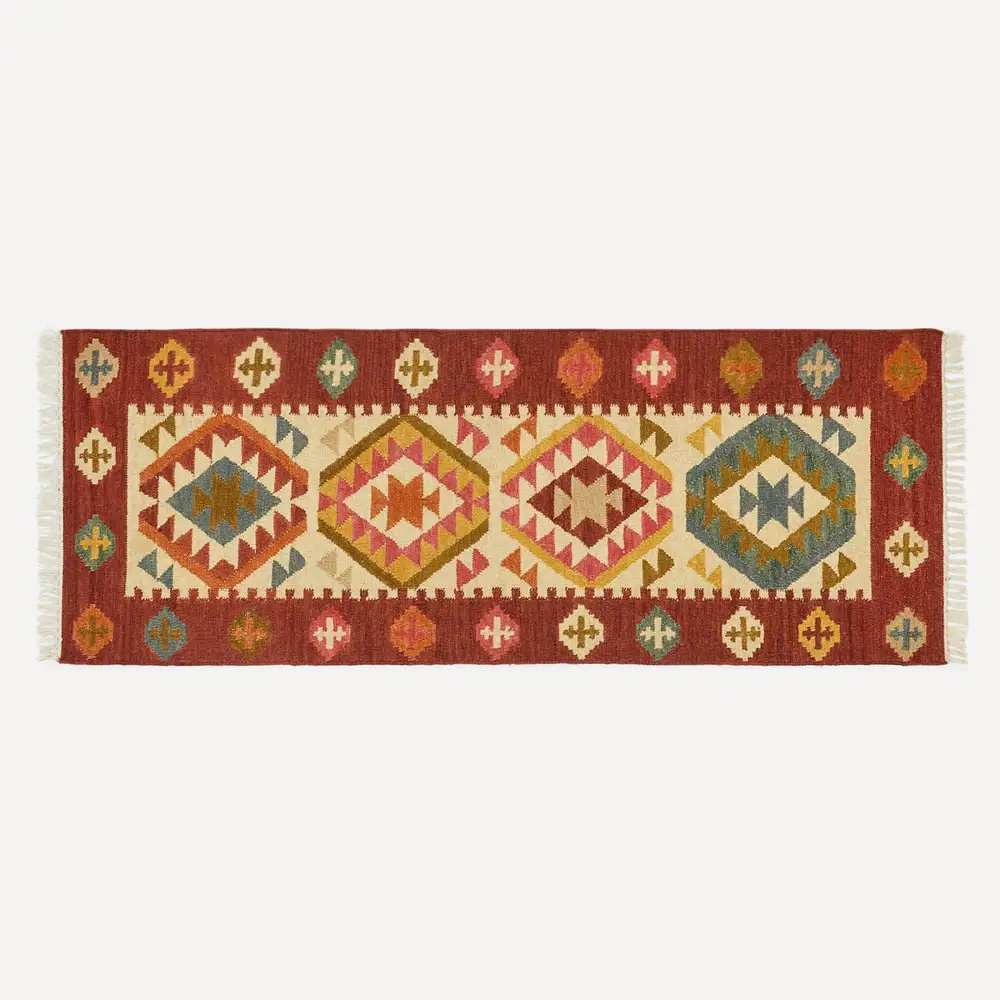 Alfombra Kilim de lana Baikal